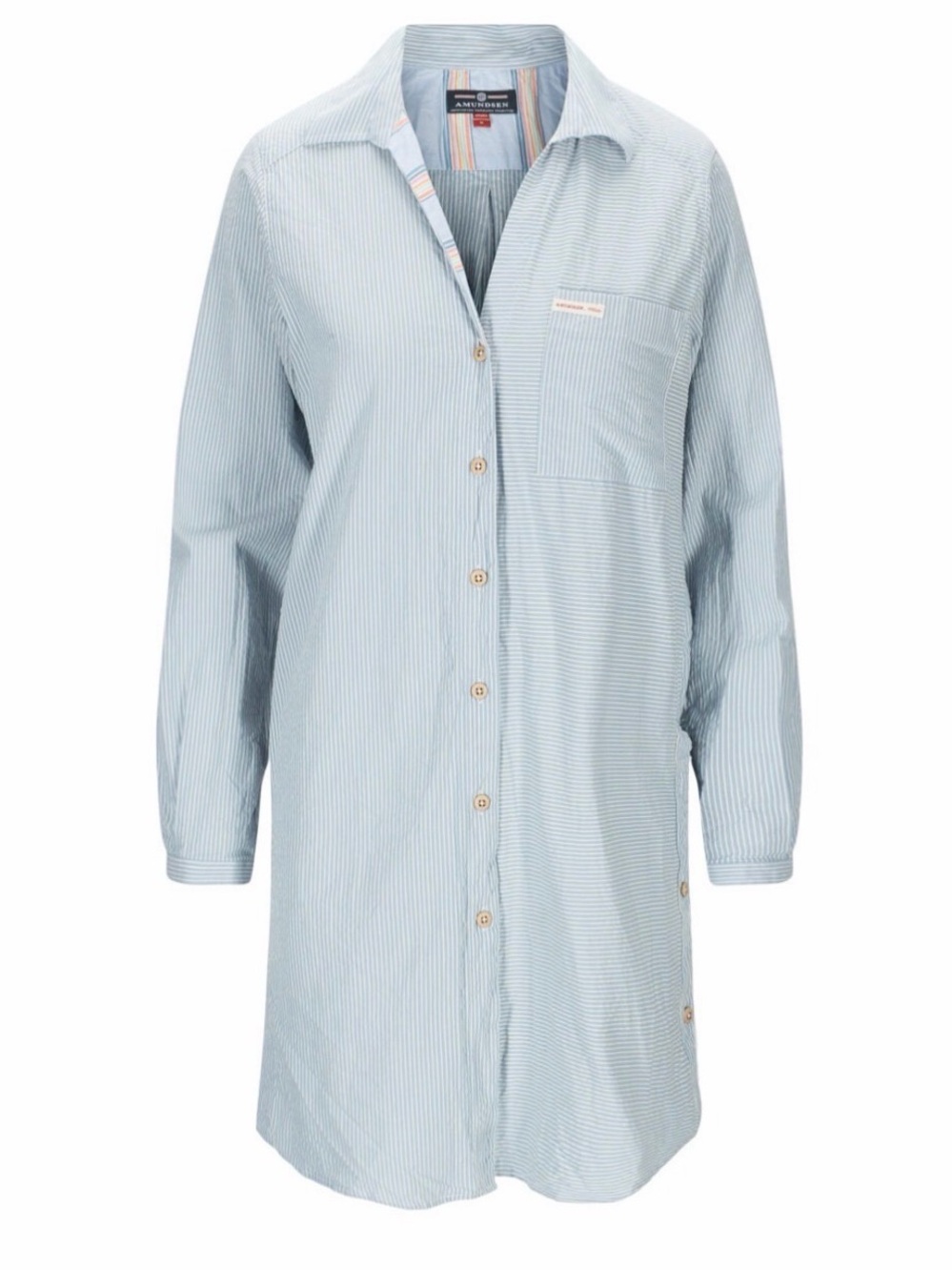 Amundsen Pinstripe Blue Beach Shirt